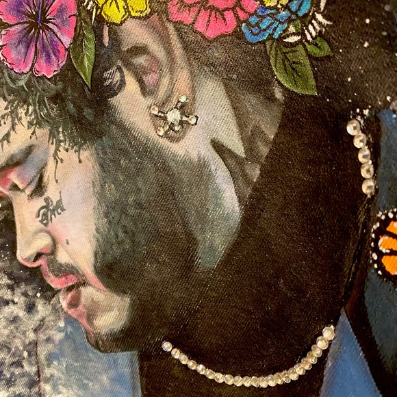 One of a kind Post Malone Denim Jacket. - Picture 4 of 8